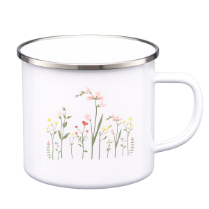 Kubek emaliowany VIRTUO 10cm/0,75L wzór 2
